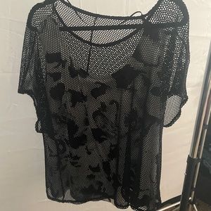 Style & Co black and white top